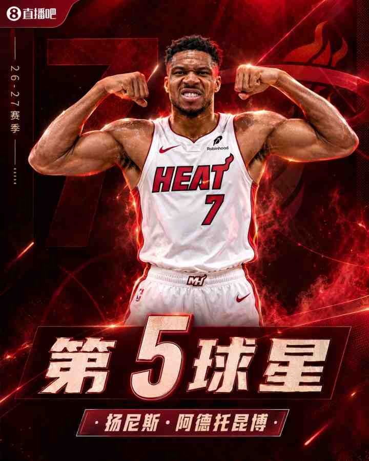 『吧友评选』NBA新赛季No.5球星:扬尼斯·阿德托昆博